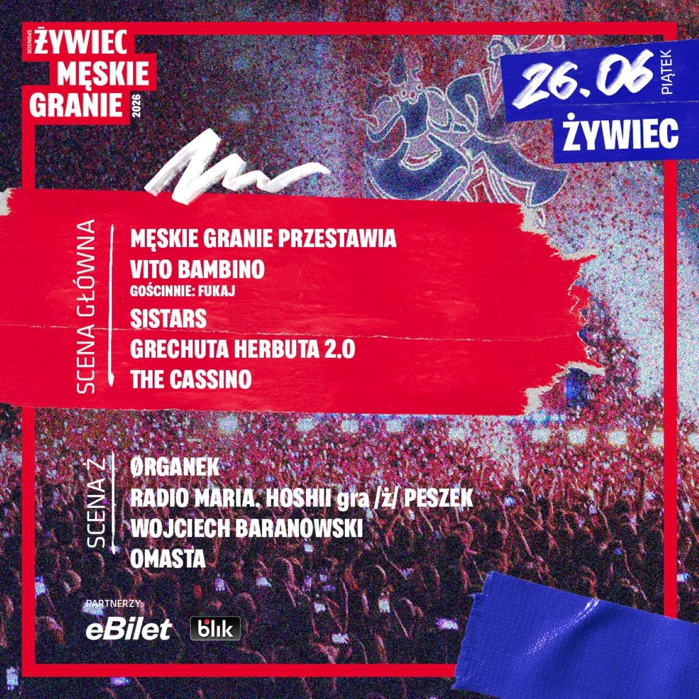 Męskie Granie 2026 Żywiec - 26 czerwca