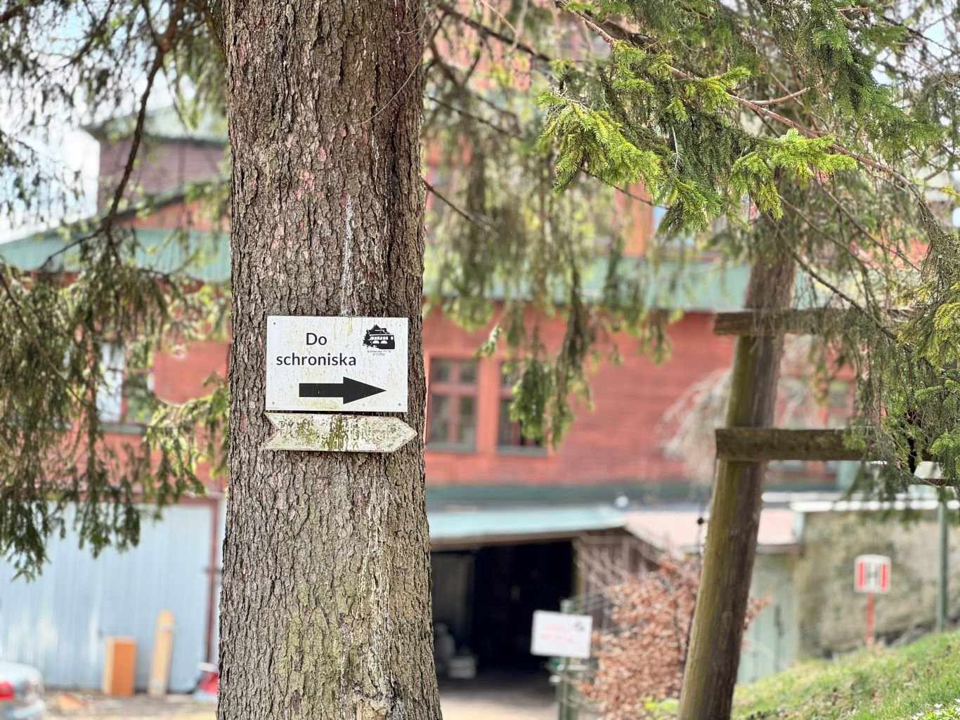 Kierunek do schroniska PTTK Stożek w Beskidzie Śląskim