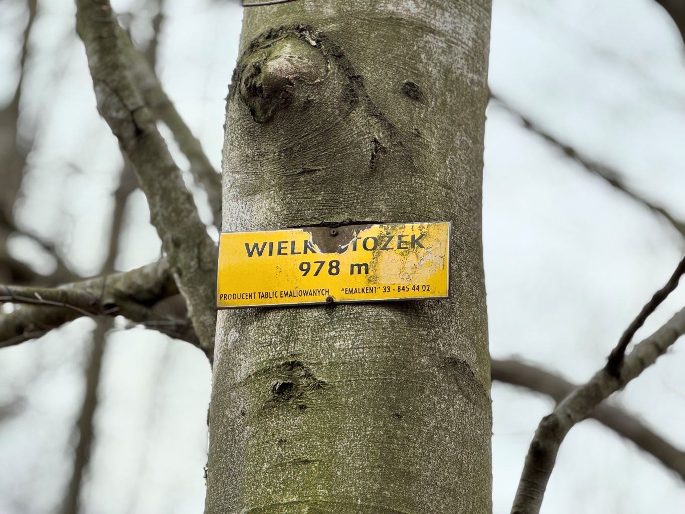 Stożek Wielki - tabliczka