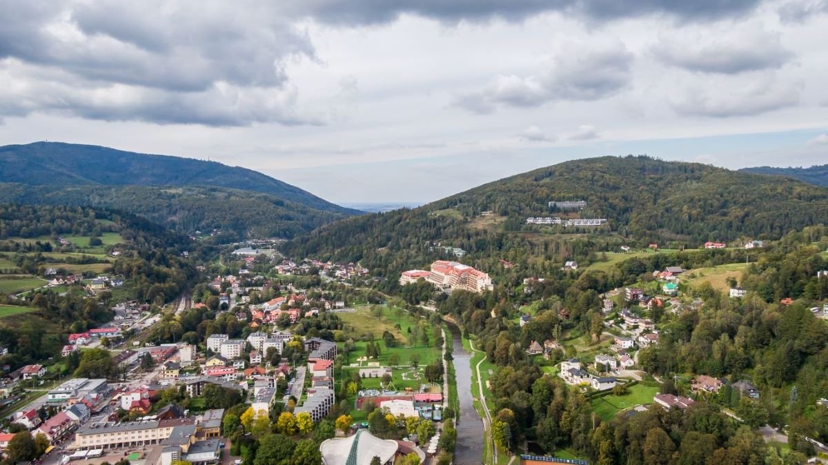 Wisła - widok na centrum miasta